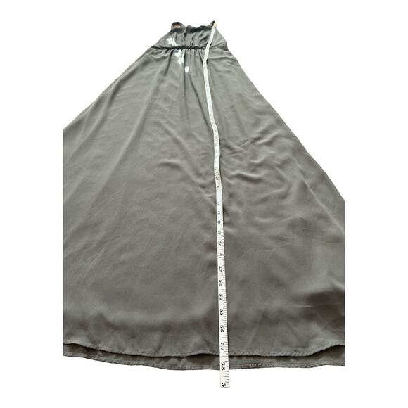 Show Me Your Mumu Halter Dress Womens Medium Amanda Maxi Gray Bridesmaid Event - Picture 9 of 11